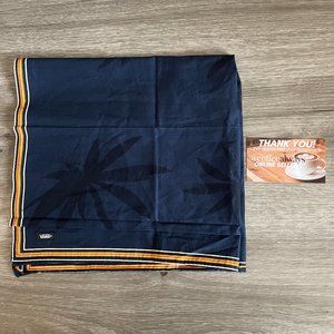 Vans Dress Blues Leaf Scarf Bandana Unisex Adults OS NWT